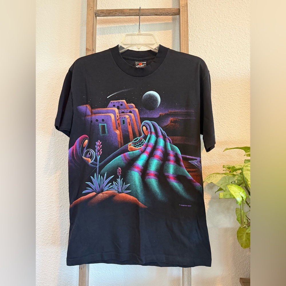 Excellent condition✨ Vintage 90'S SIGNAL SPORT Printed T-shirt, New Mexico